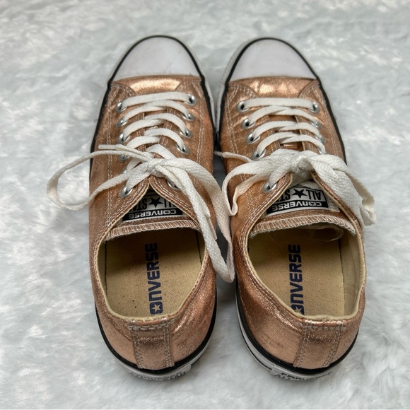 Converse Low Tops Metallic Sunset 154037F M6 W8 EU39 Rose Gold Sneakers Lace Up - Picture 2 of 6